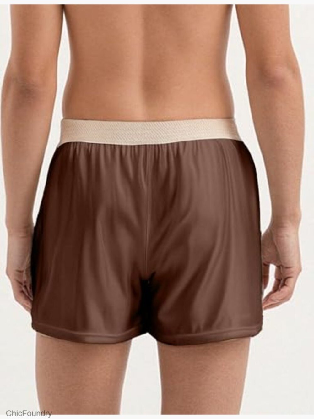 Men's Satin Boxers Shorts Silk Sleep Pajama Bottom Elastic Waist Lounge - Picture 2 of 6